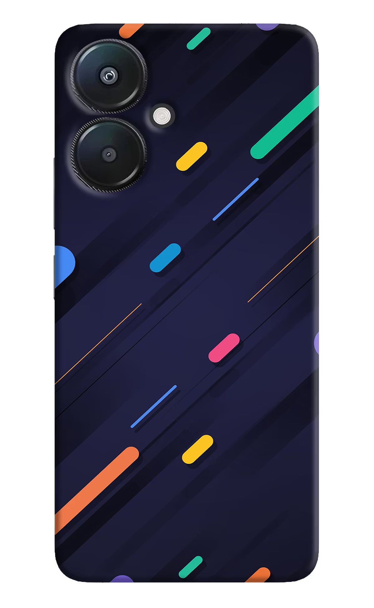 Abstract Design Redmi 13C 5G Hard Case Back Cover by Casekaro