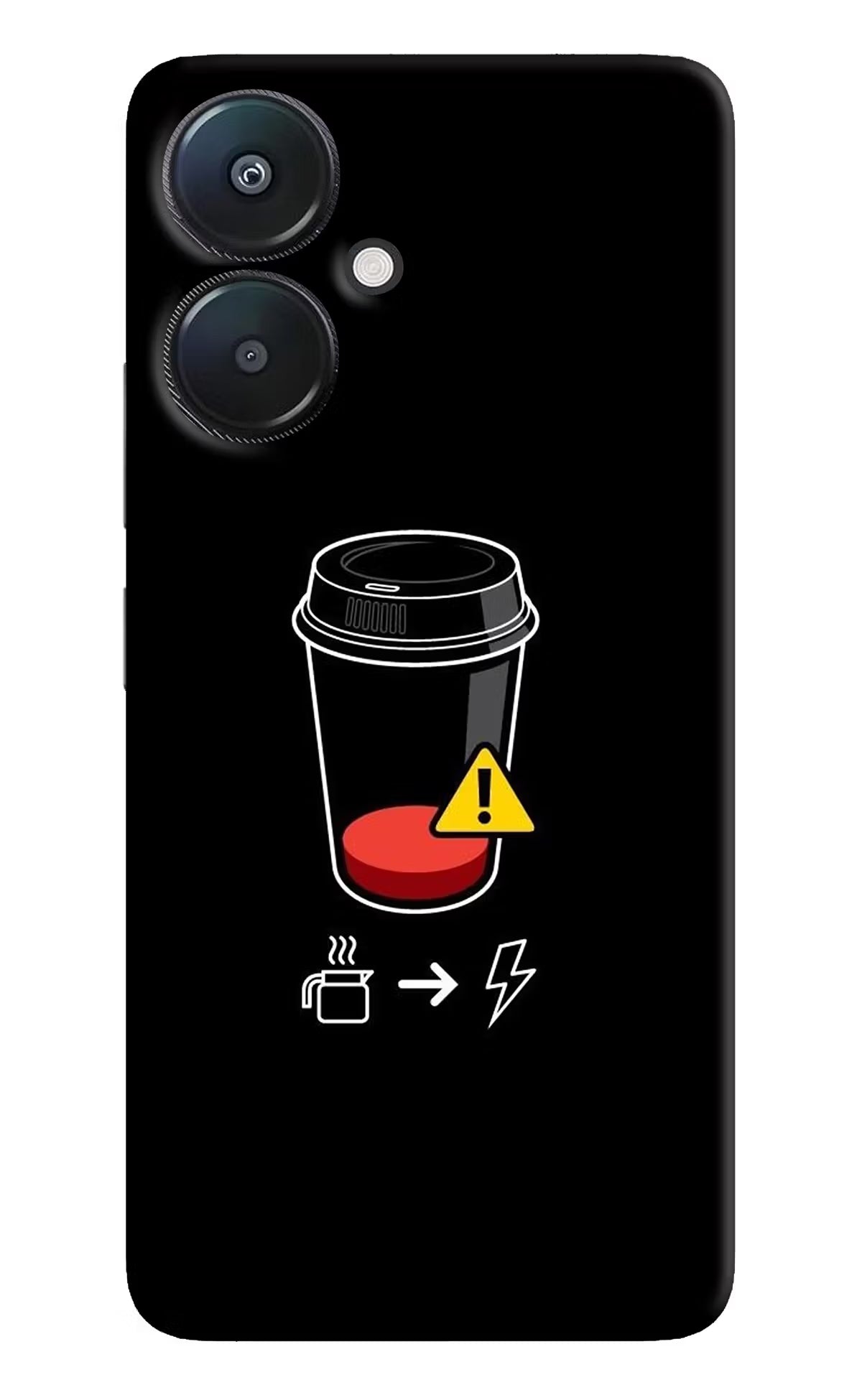 Coffee Redmi 13C 5G Hard Case Back Cover by Casekaro