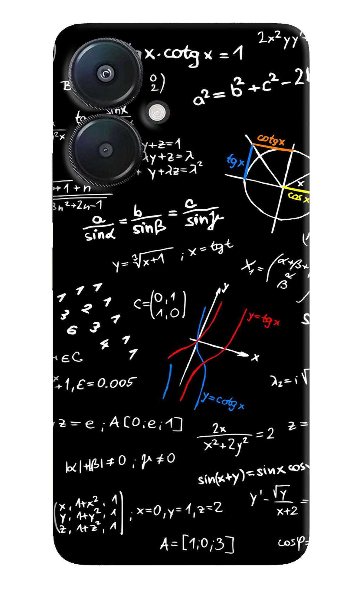 Mathematics Formula Redmi 13C 5G Back Cover