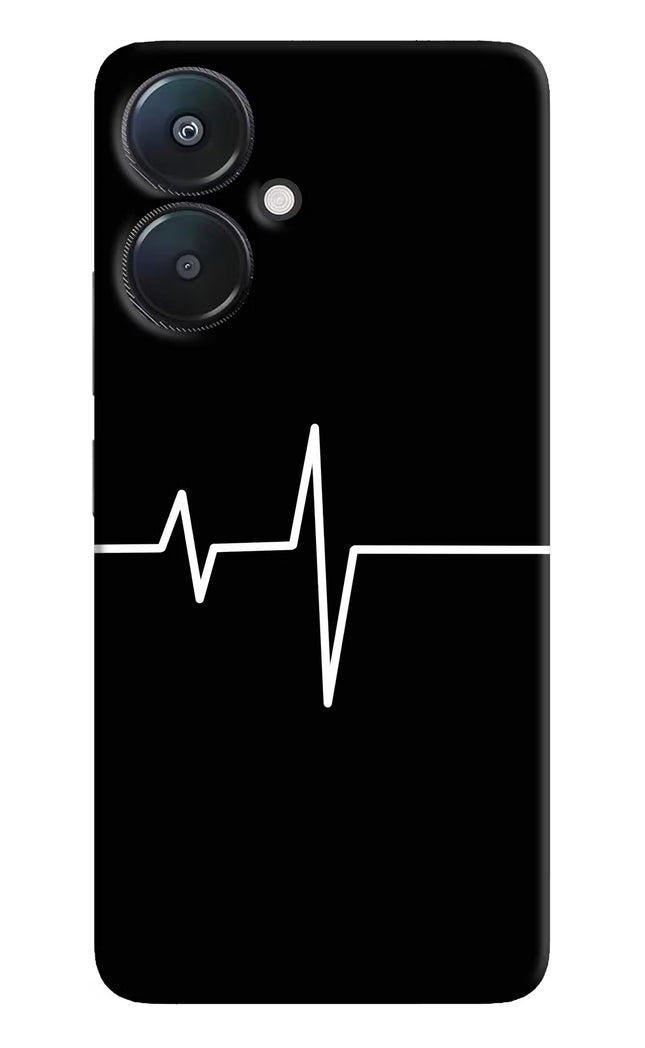 Heart Beats Redmi 13C 5G Hard Case Back Cover by Casekaro