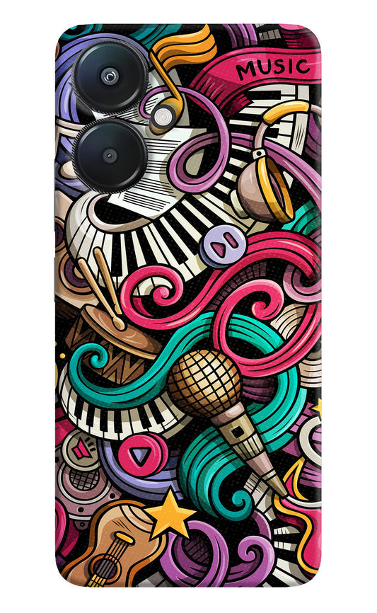 Music Abstract Redmi 13C 5G Back Cover