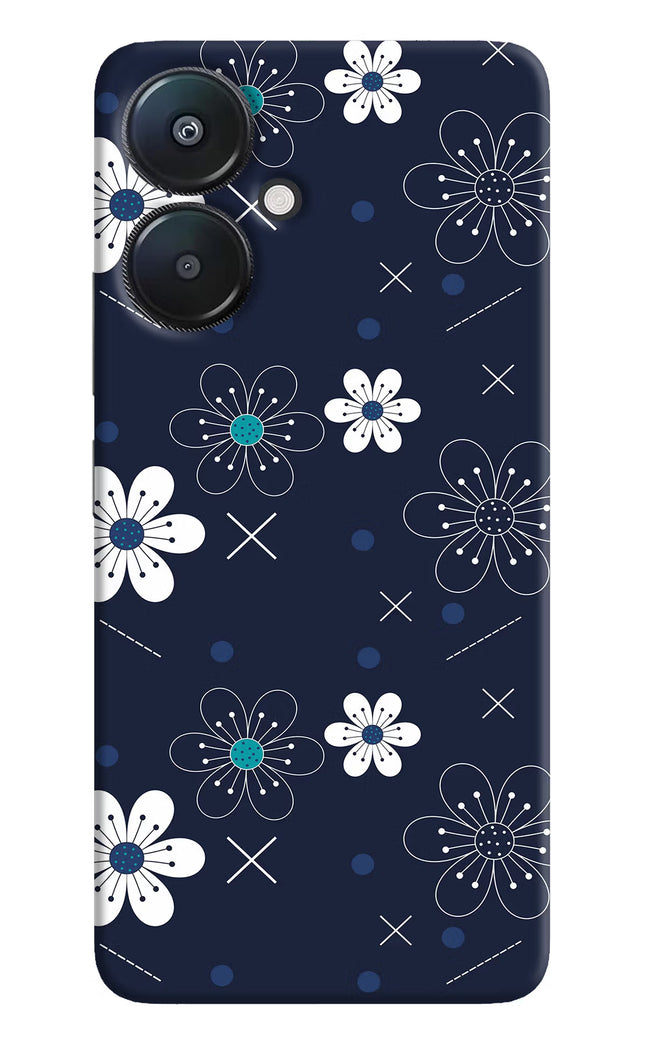 Flowers Redmi 13C 5G Hard Case Back Cover by Casekaro