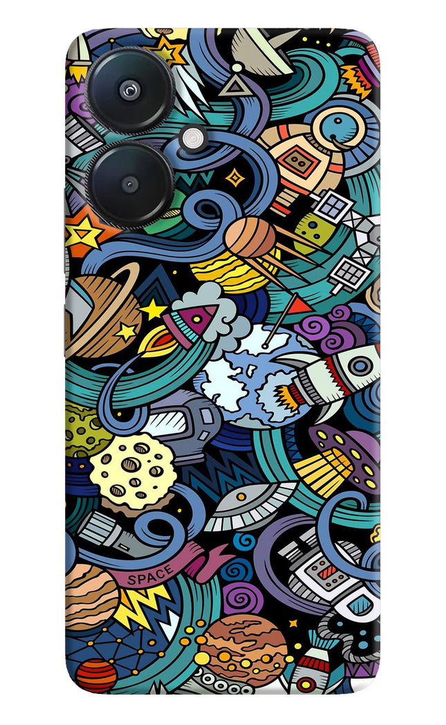 Space Abstract Redmi 13C 5G Hard Case Back Cover by Casekaro