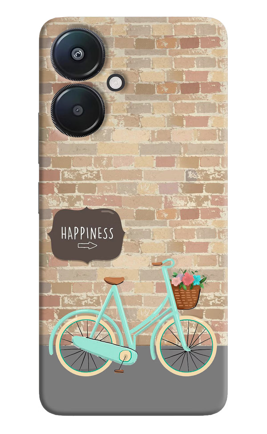 Happiness Artwork Redmi 13C 5G Back Cover, Hard case