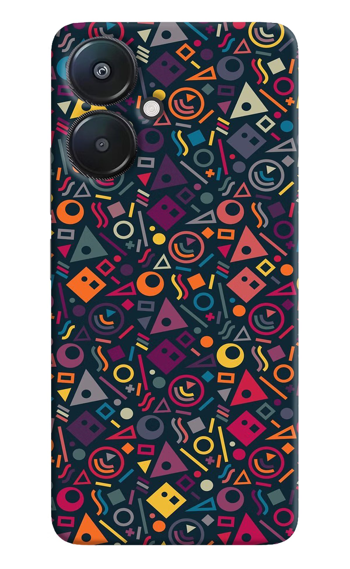 Geometric Abstract Redmi 13C 5G Hard Case Back Cover by Casekaro