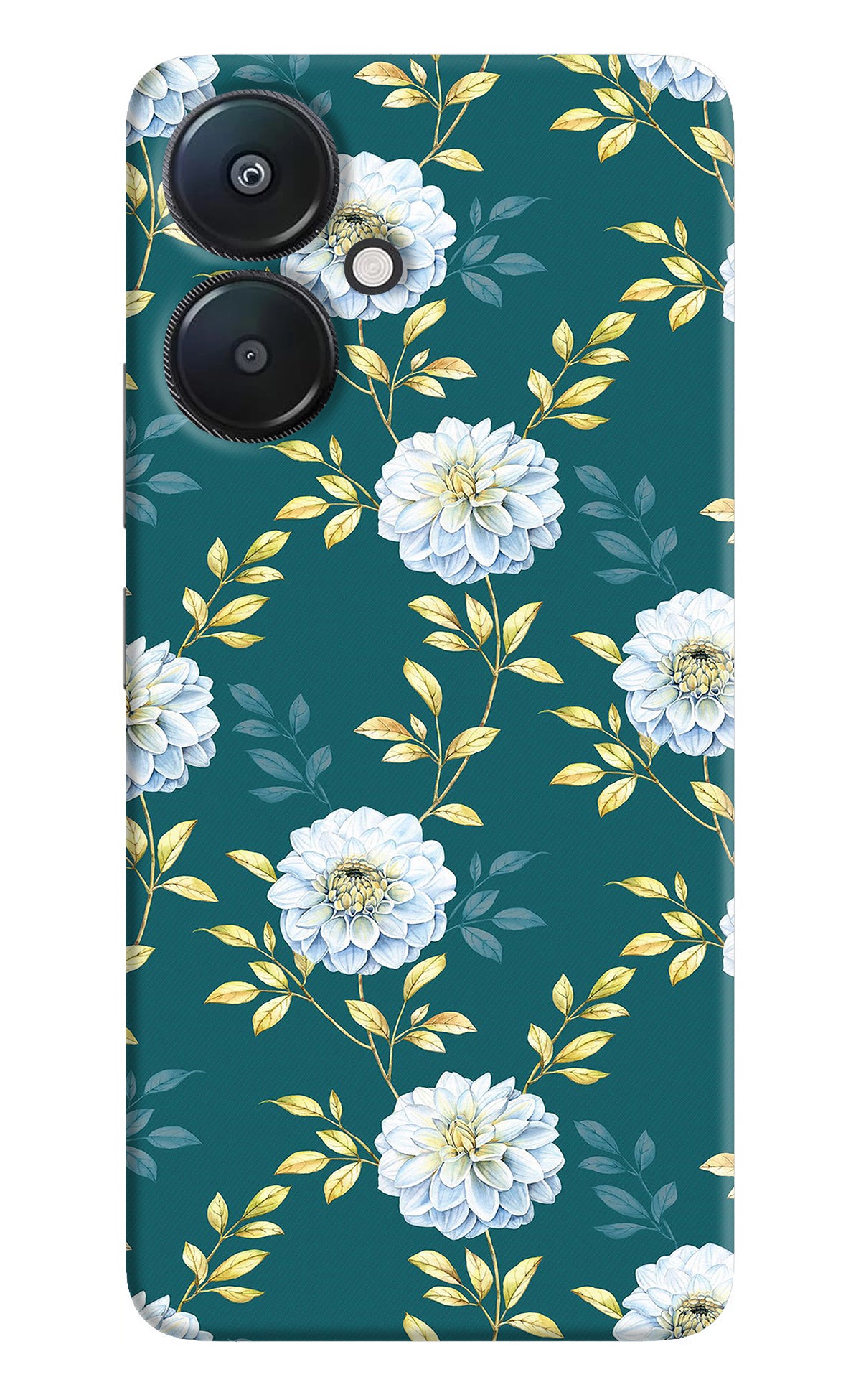 Flowers Redmi 13C 5G Back Cover