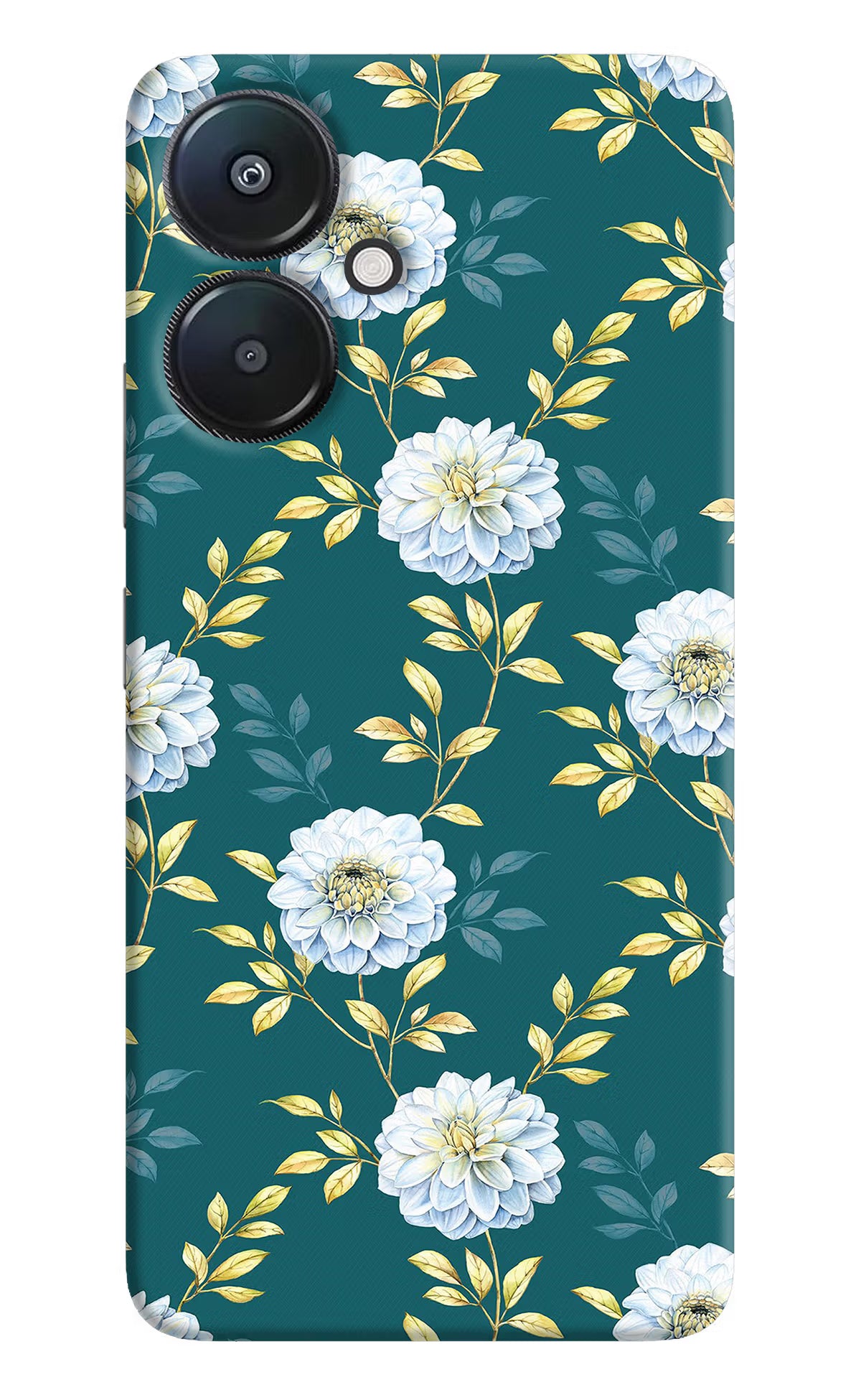 Flowers Redmi 13C 5G Hard Case Back Cover by Casekaro