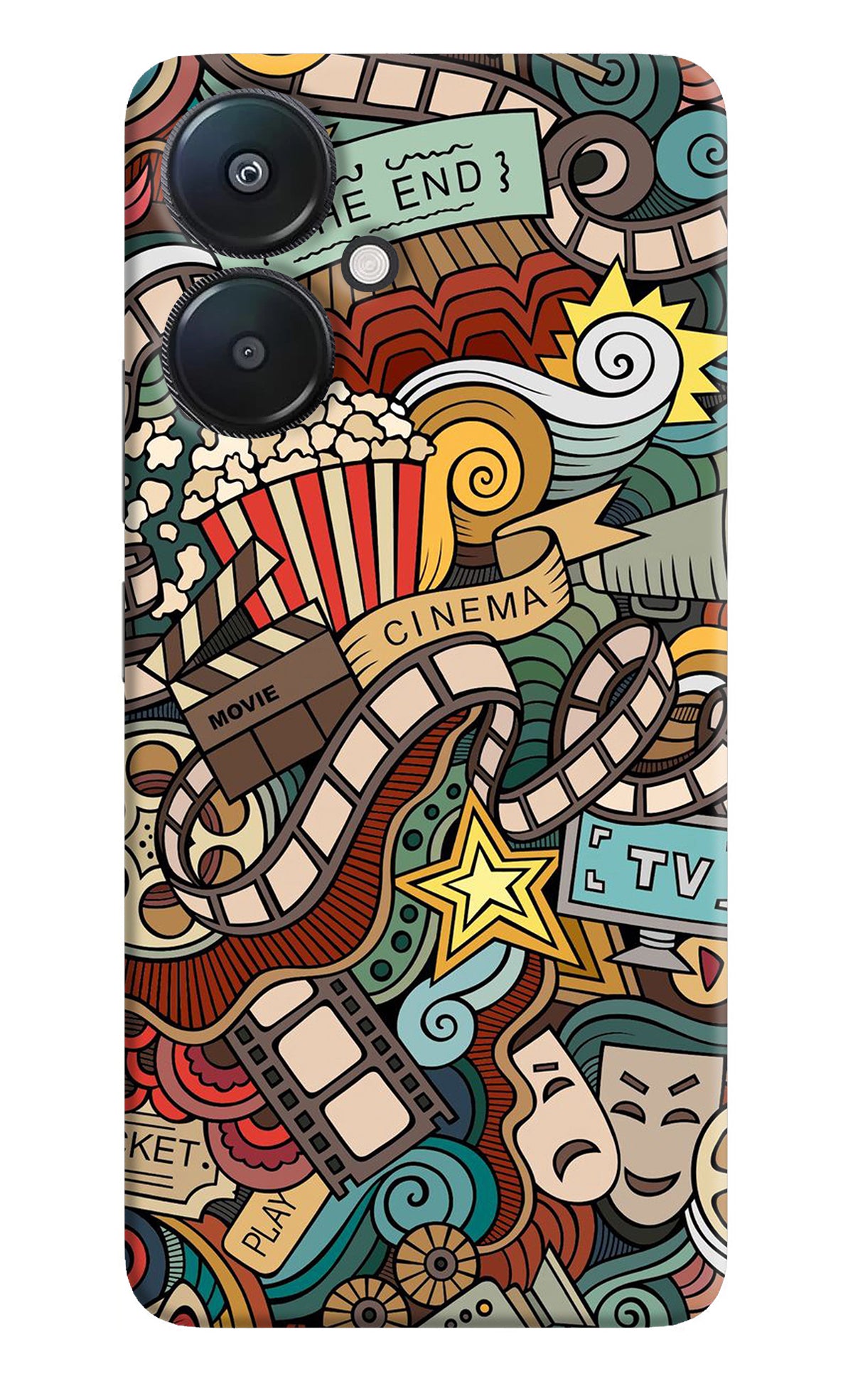 Cinema Abstract Redmi 13C 5G Back Cover