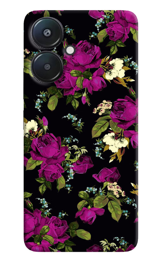 Flowers Redmi 13C 5G Hard Case Back Cover by Casekaro