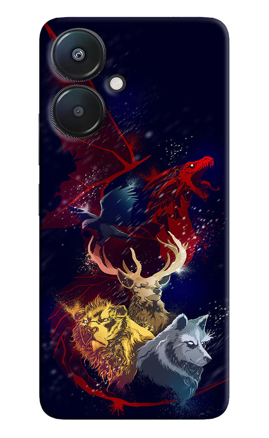 Game Of Thrones Redmi 13C 5G Hard Case Back Cover by Casekaro