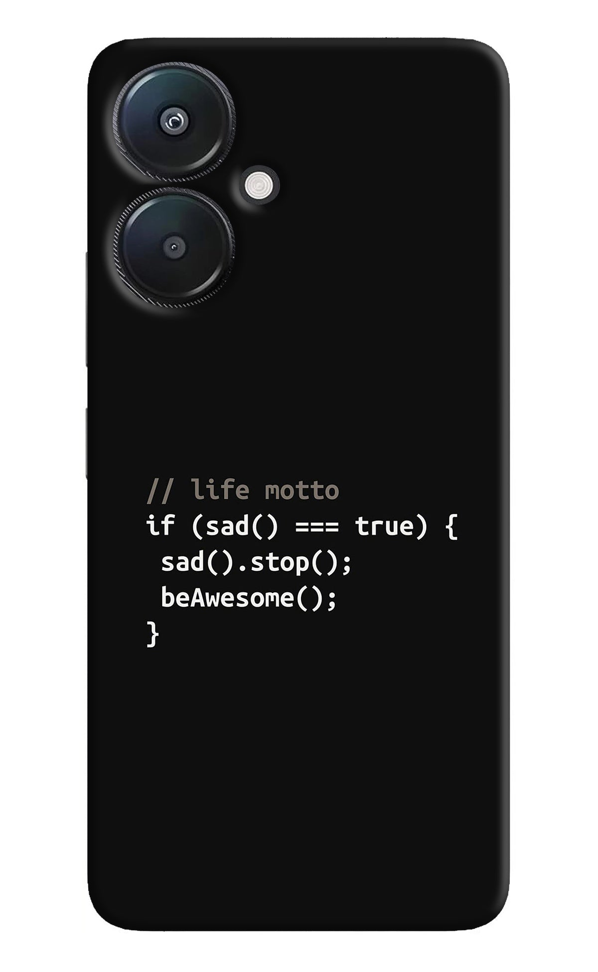 Life Motto Code Redmi 13C 5G Back Cover