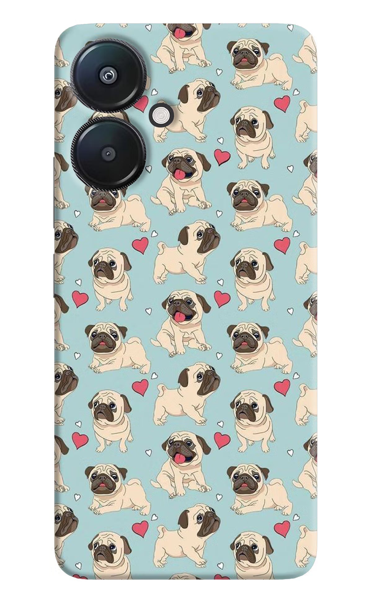 Pug Dog Redmi 13C 5G Hard Case Back Cover by Casekaro