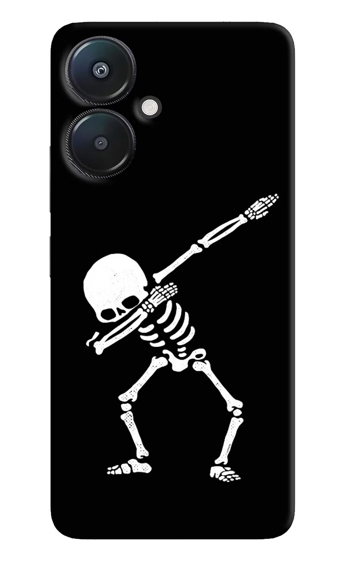 Dabbing Skeleton Art Redmi 13C 5G Hard Case Back Cover by Casekaro