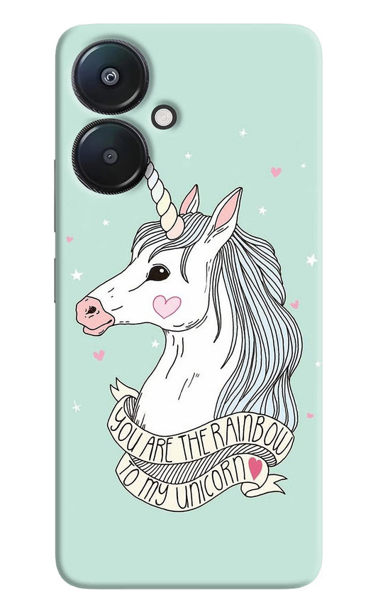 Unicorn Wallpaper Redmi 13C 5G Hard Case Back Cover by Casekaro