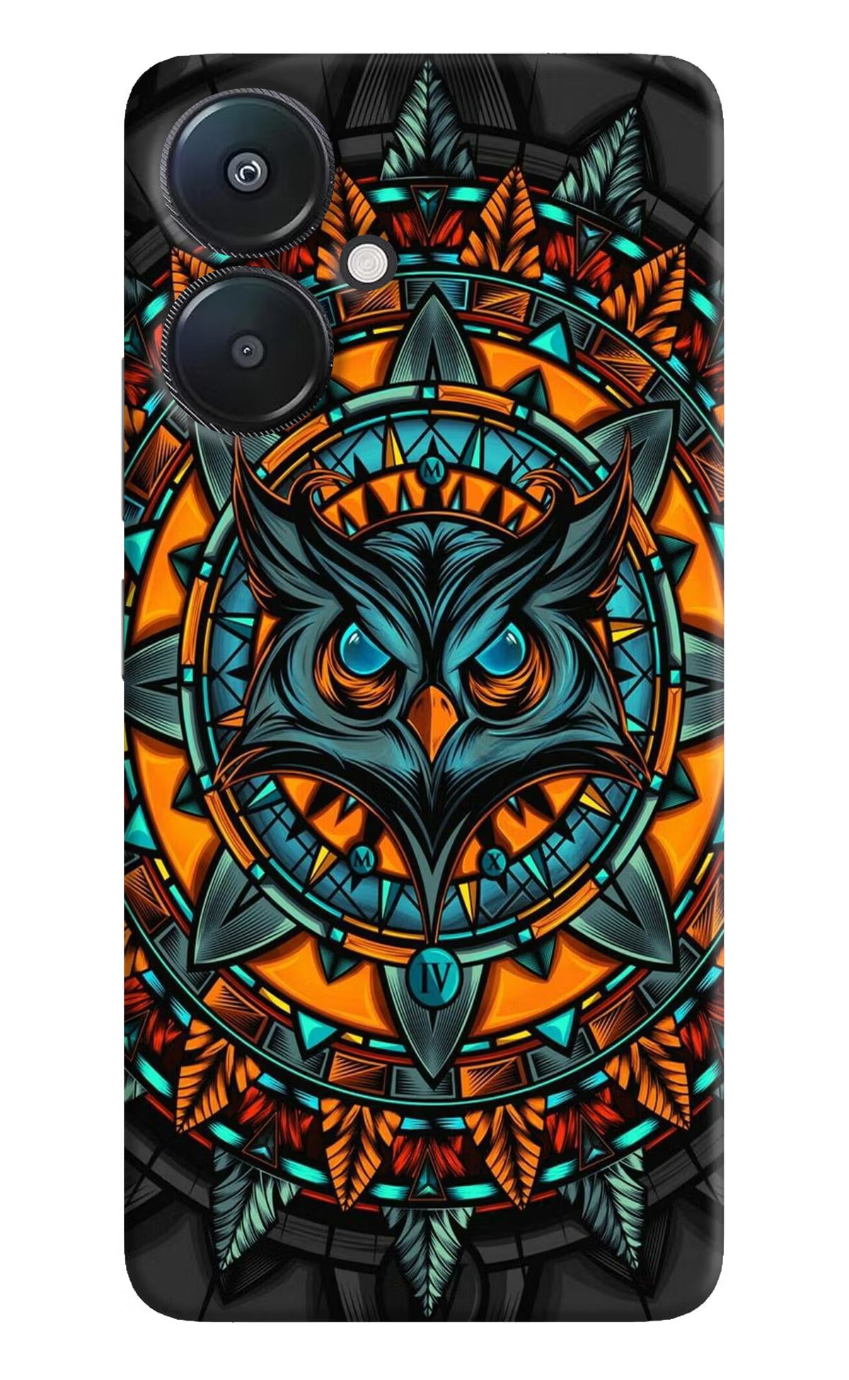 Angry Owl Art Redmi 13C 5G Hard Case Back Cover by Casekaro