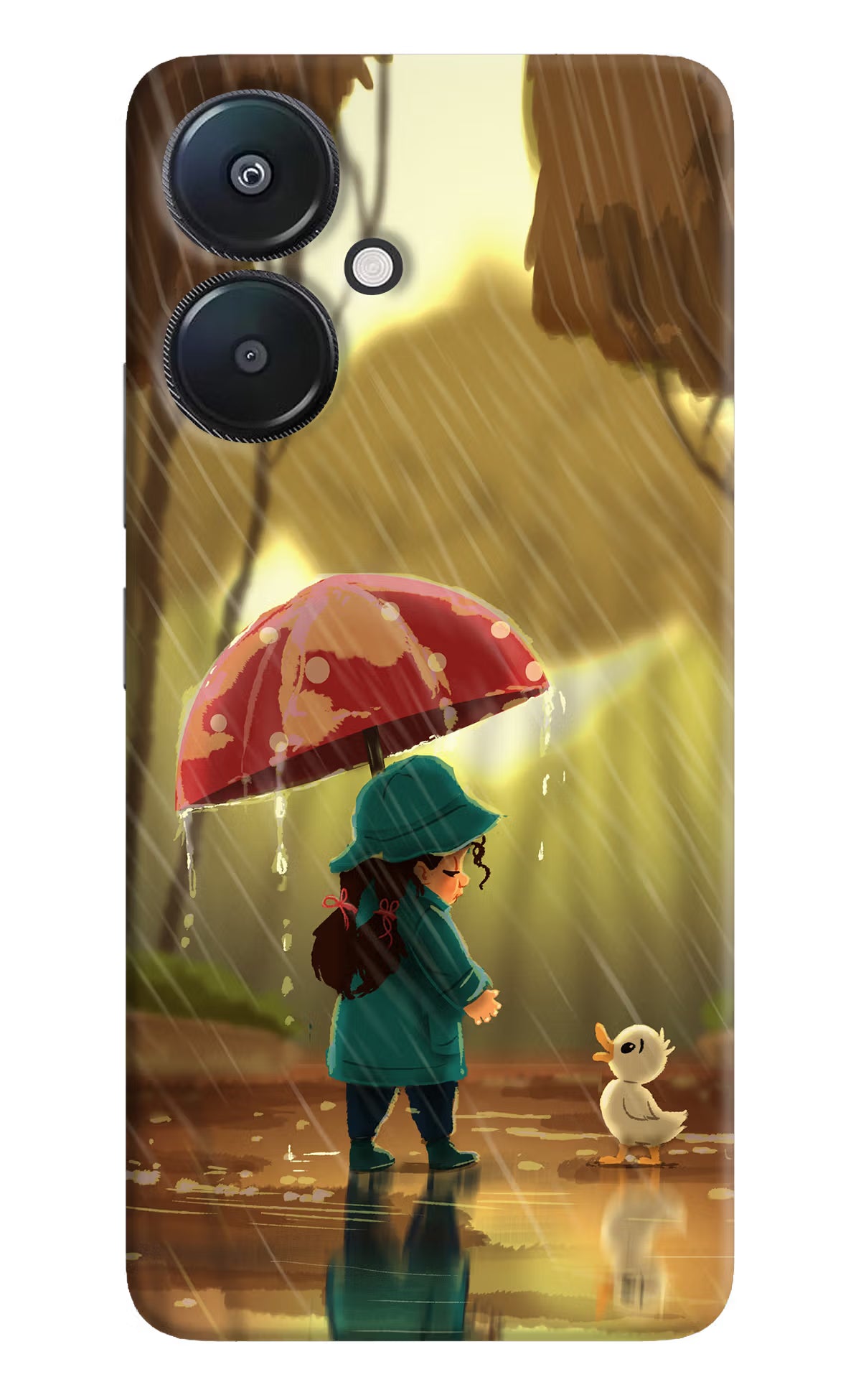 Rainy Day Redmi 13C 5G Hard Case Back Cover by Casekaro