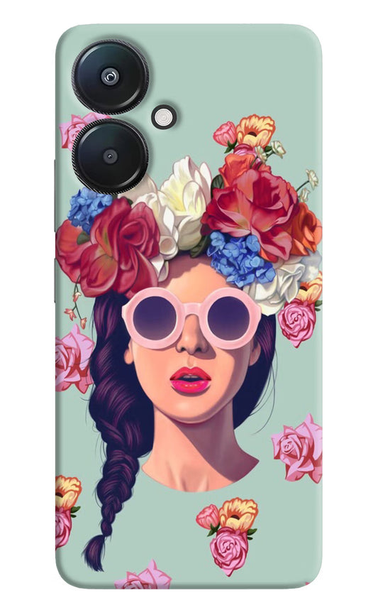 Pretty Girl Redmi 13C 5G Hard Case Back Cover by Casekaro