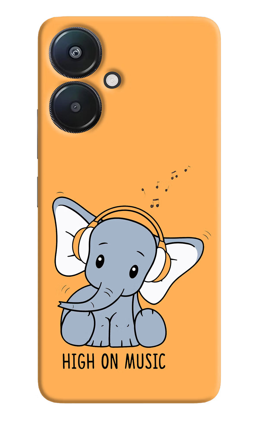 High On Music Redmi 13C 5G Back Cover, Hard case