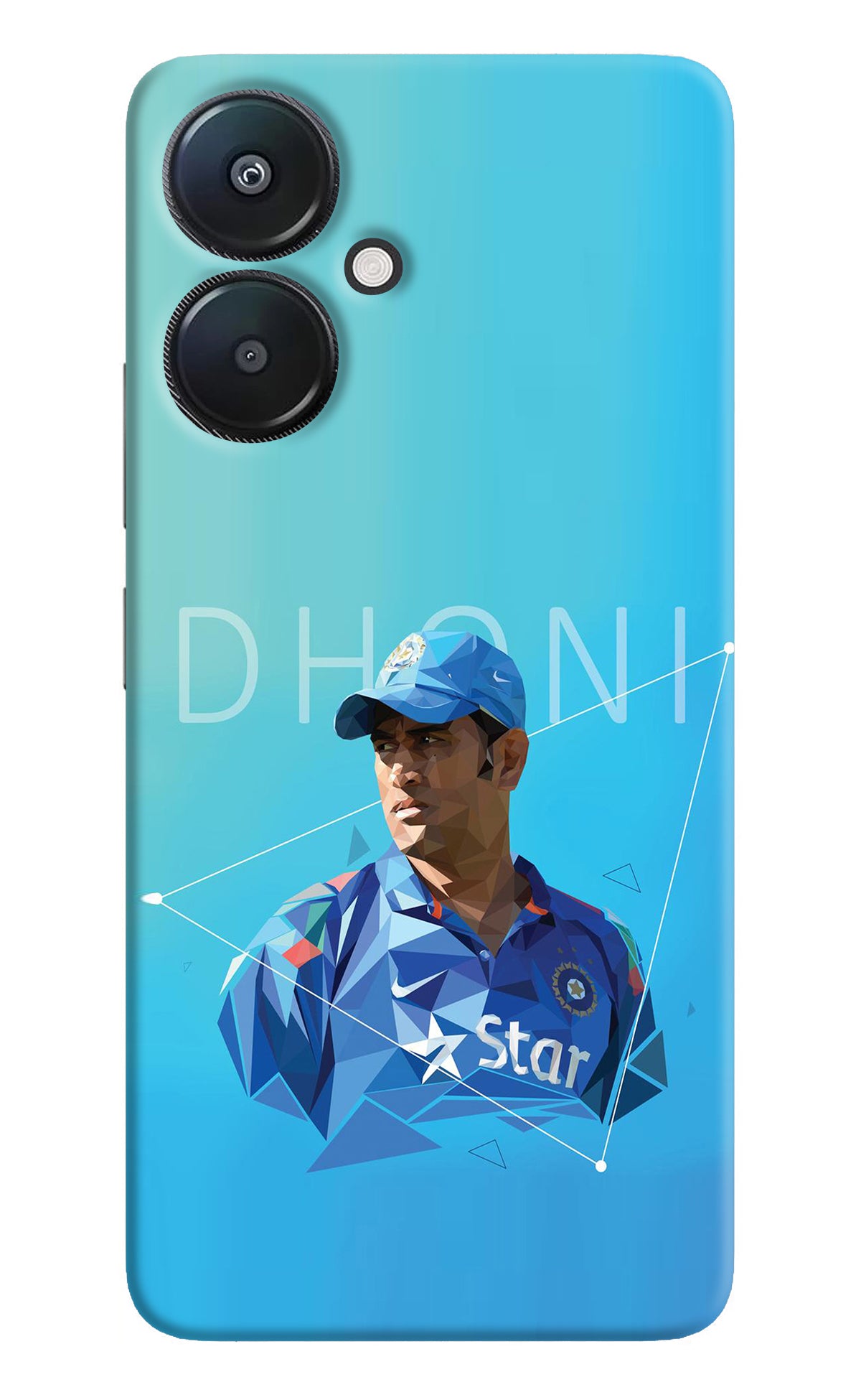 Dhoni Artwork Redmi 13C 5G Back Cover