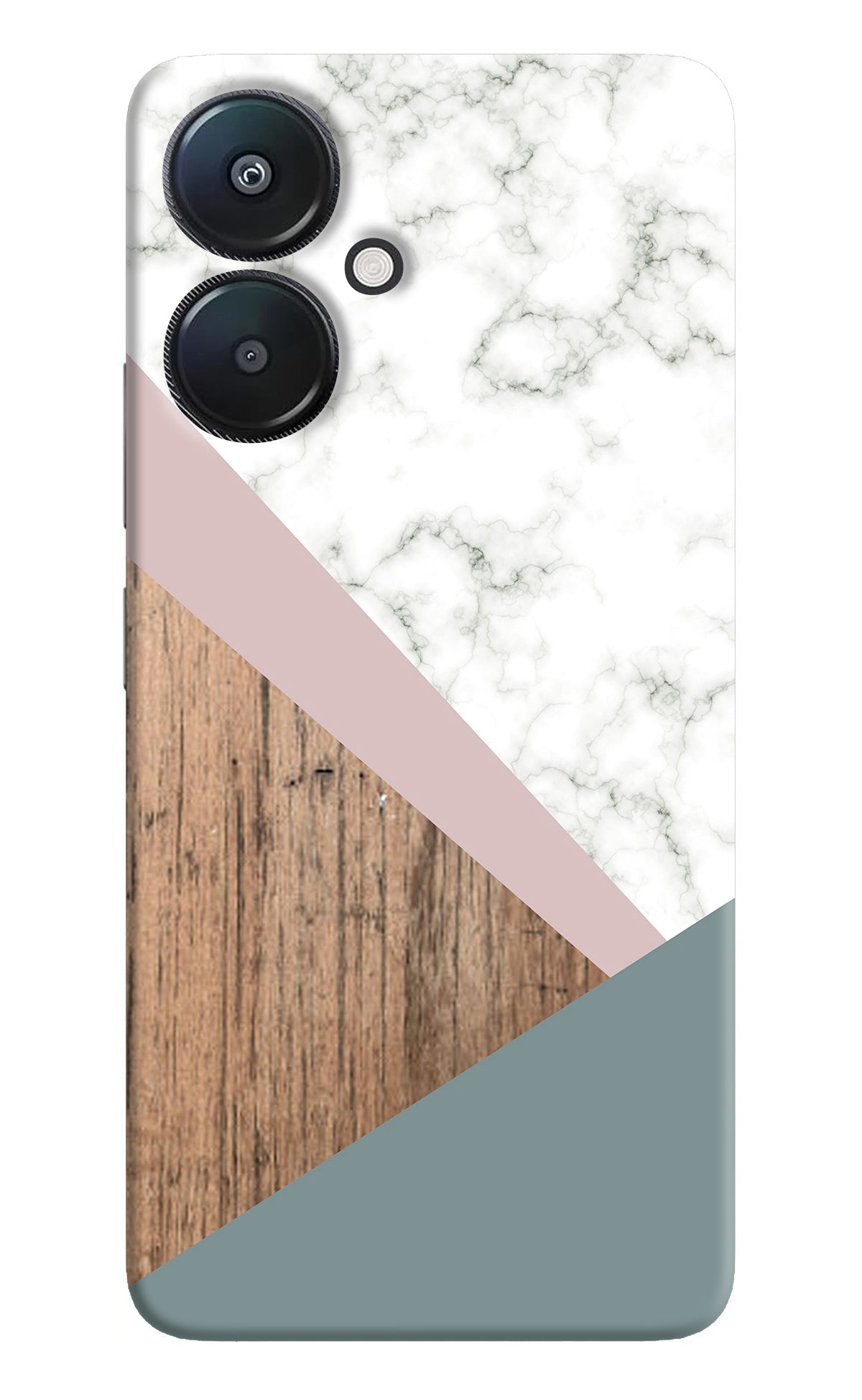 Marble wood Abstract Redmi 13C 5G Back Cover