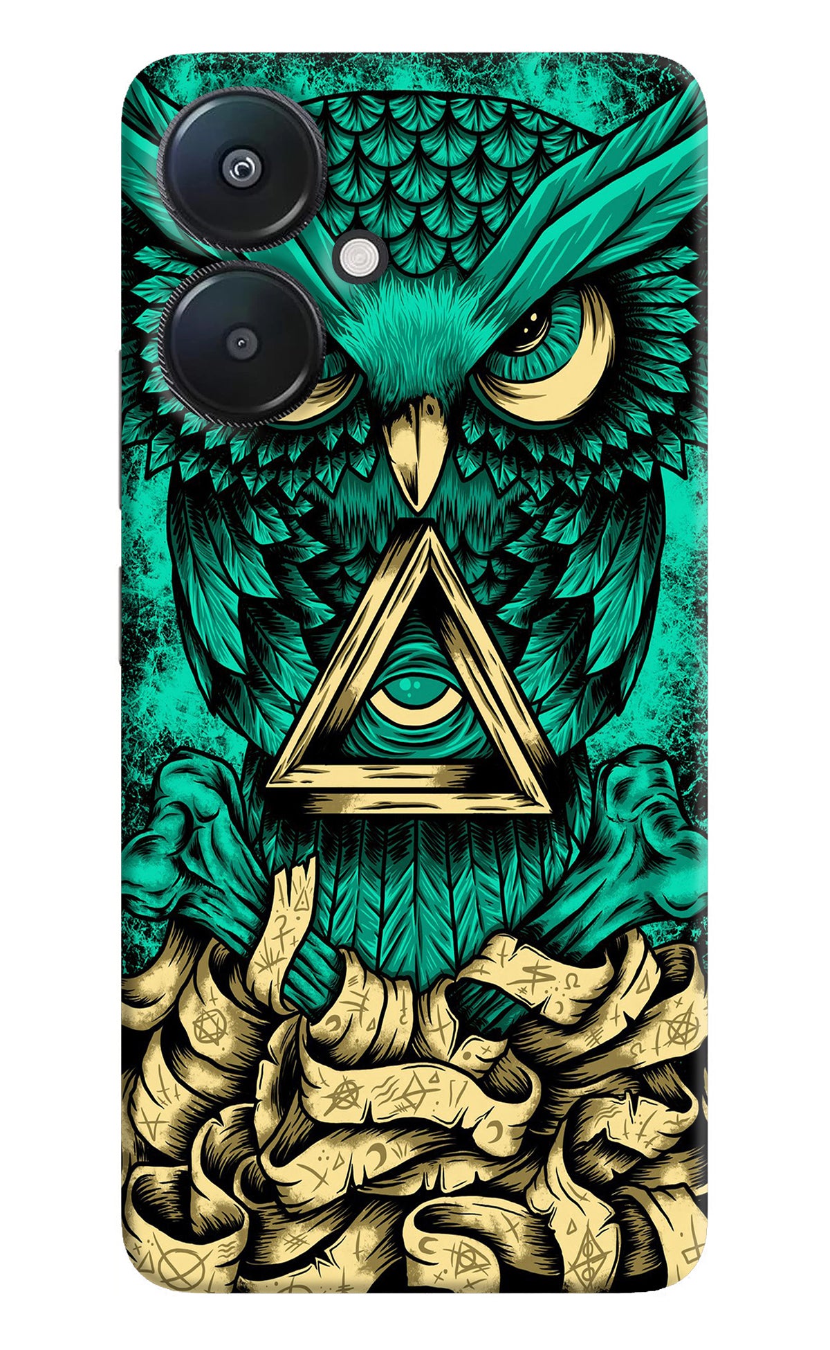 Green Owl Redmi 13C 5G Back Cover