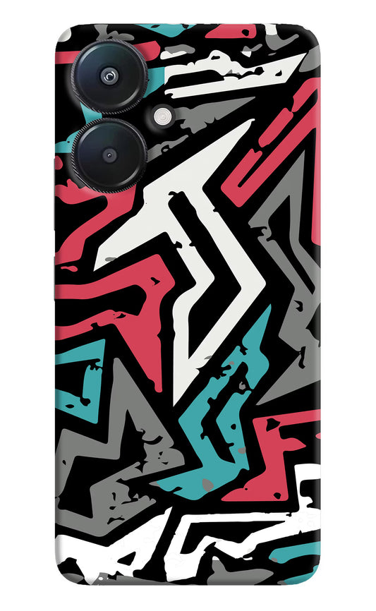 Geometric Graffiti Redmi 13C 5G Hard Case Back Cover by Casekaro
