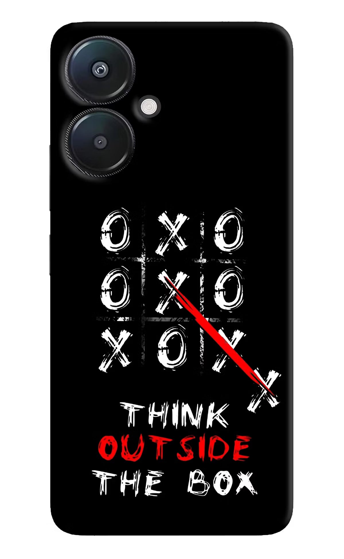Think out of the BOX Redmi 13C 5G Hard Case Back Cover by Casekaro