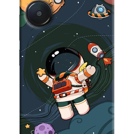 Cartoon Astronaut Redmi 13C 5G Hard Case Back Cover by Casekaro