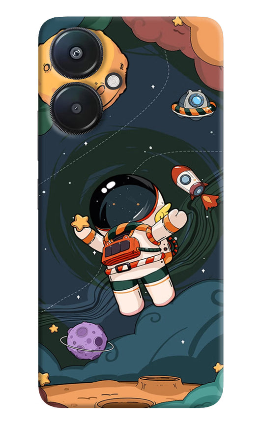 Cartoon Astronaut Redmi 13C 5G Hard Case Back Cover by Casekaro