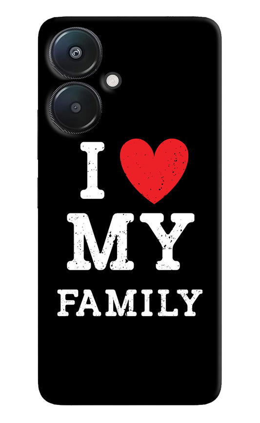 I Love My Family Redmi 13C 5G Back Cover