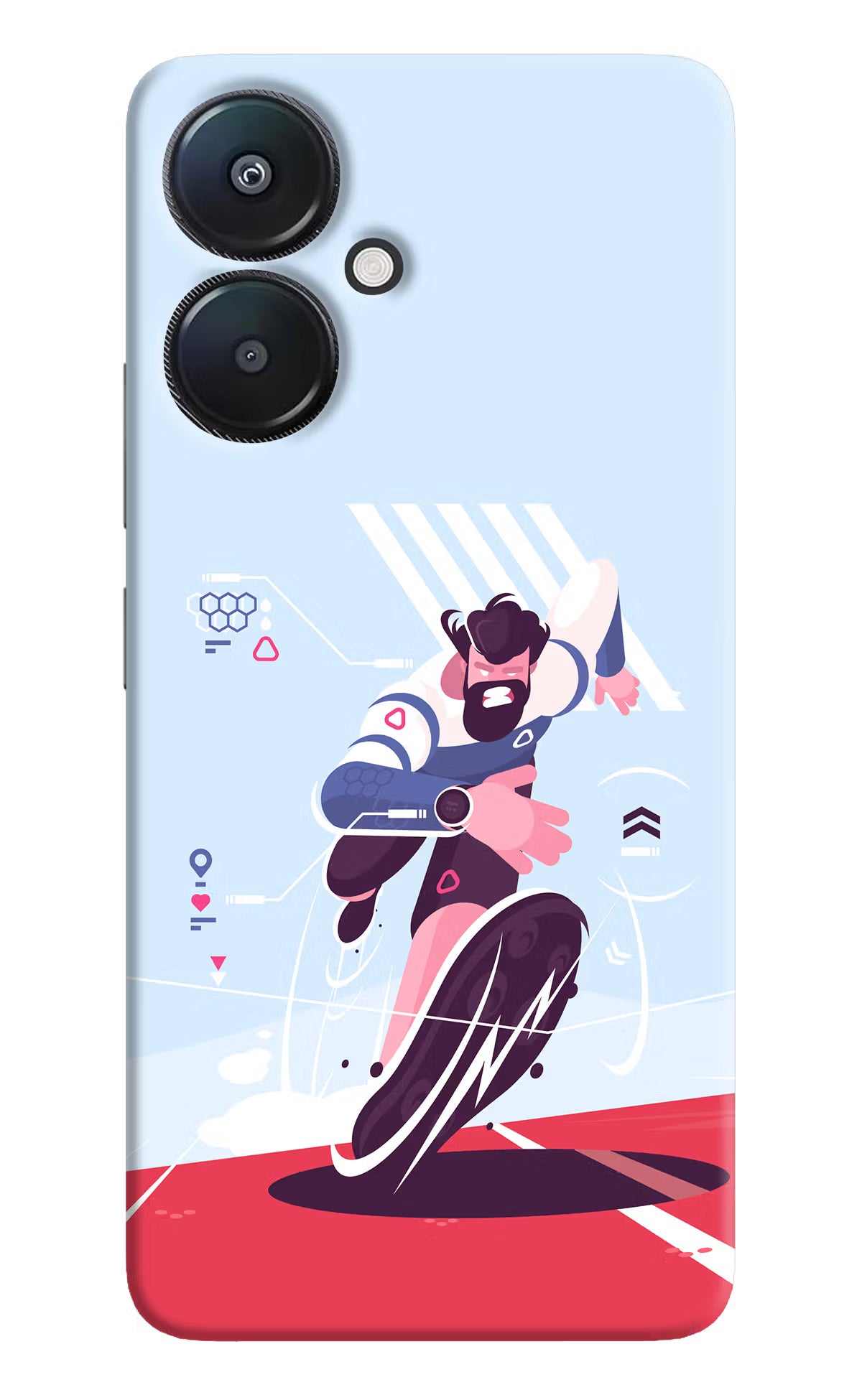 Run Pro Redmi 13C 5G Hard Case Back Cover by Casekaro