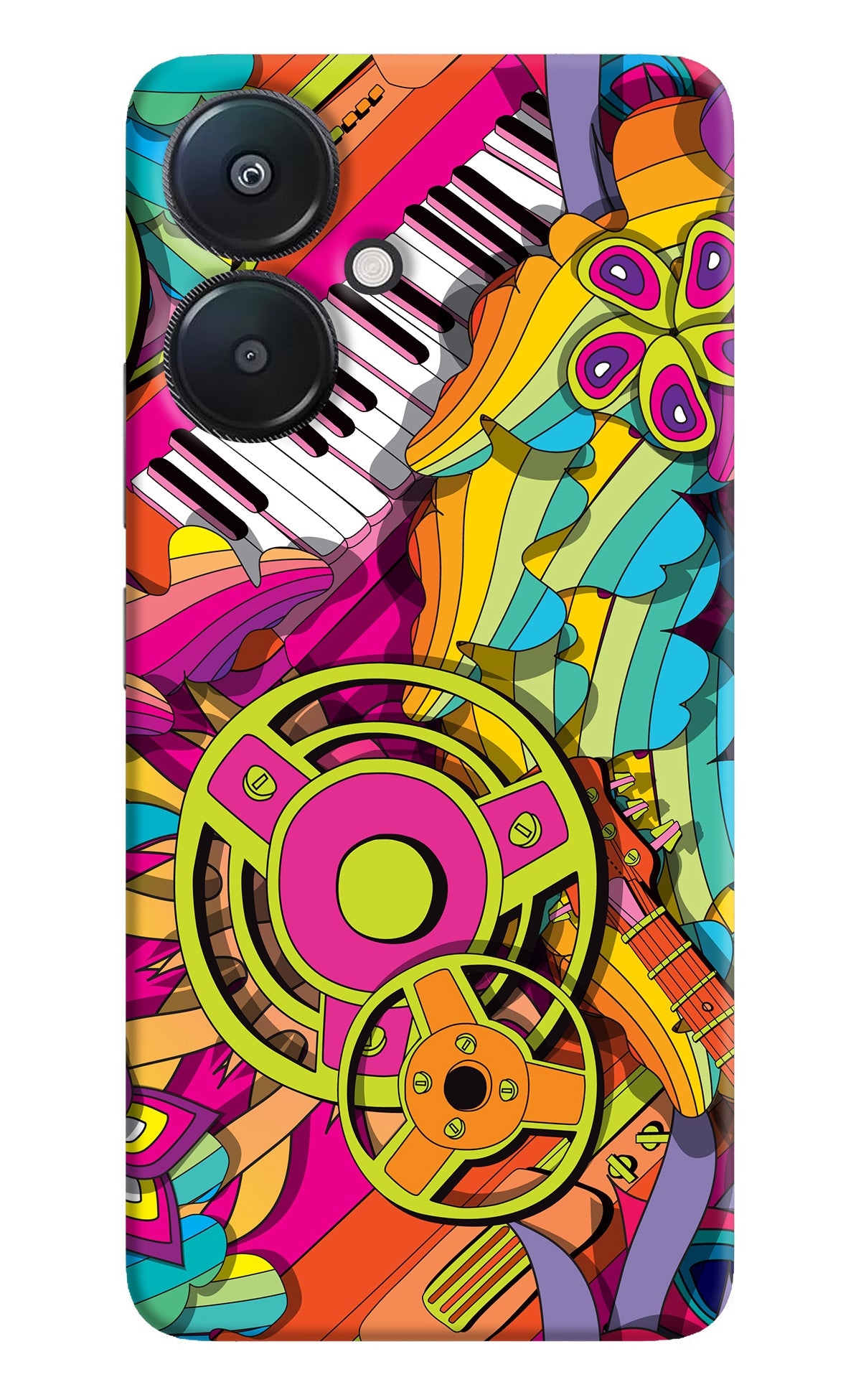 Music Doodle Redmi 13C 5G Back Cover