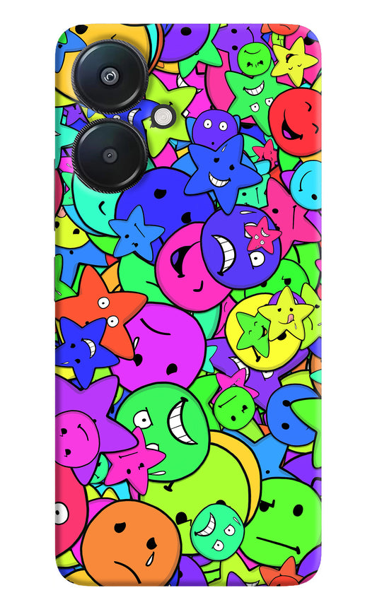 Fun Doodle Redmi 13C 5G Back Cover