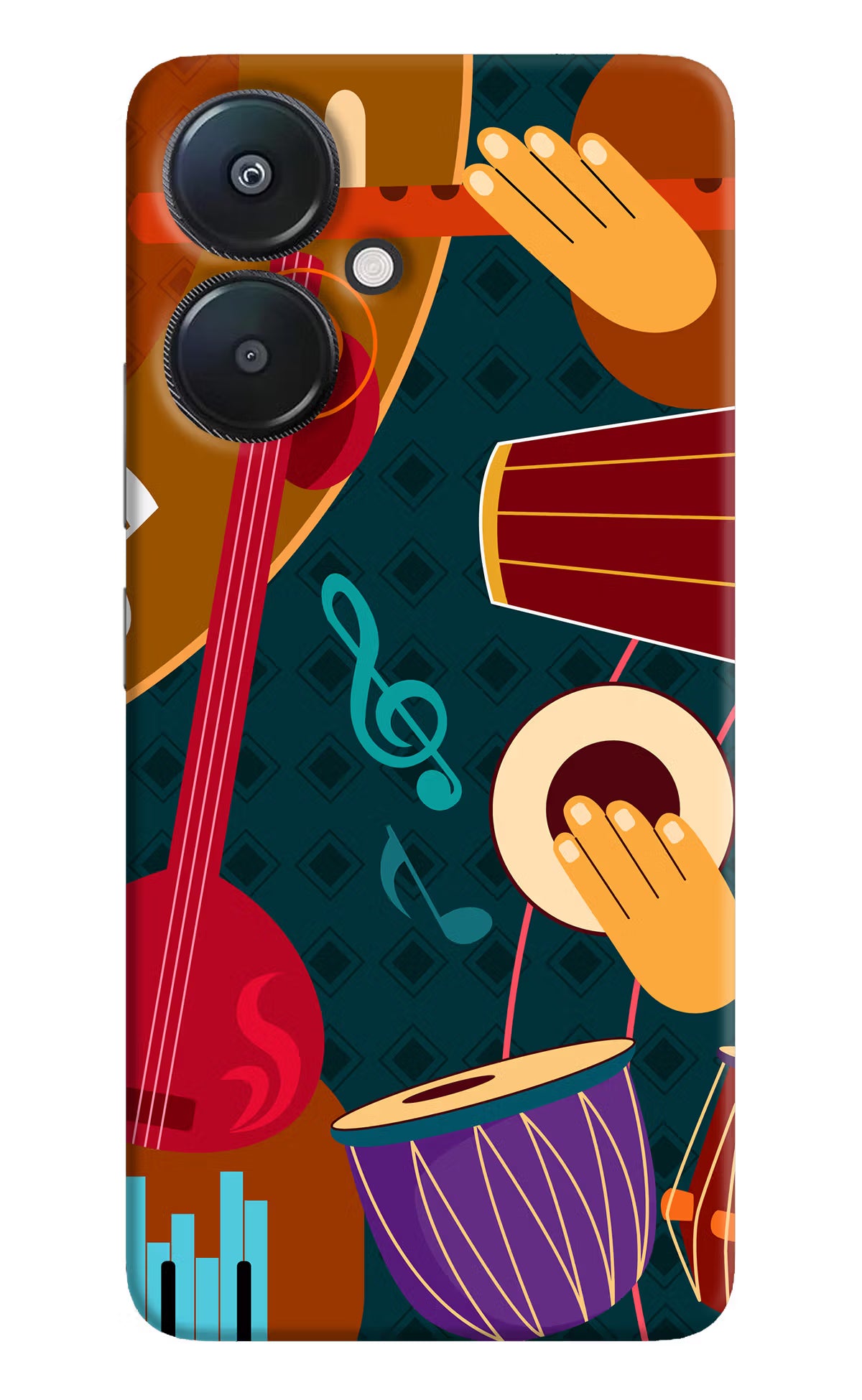 Music Instrument Redmi 13C 5G Hard Case Back Cover by Casekaro