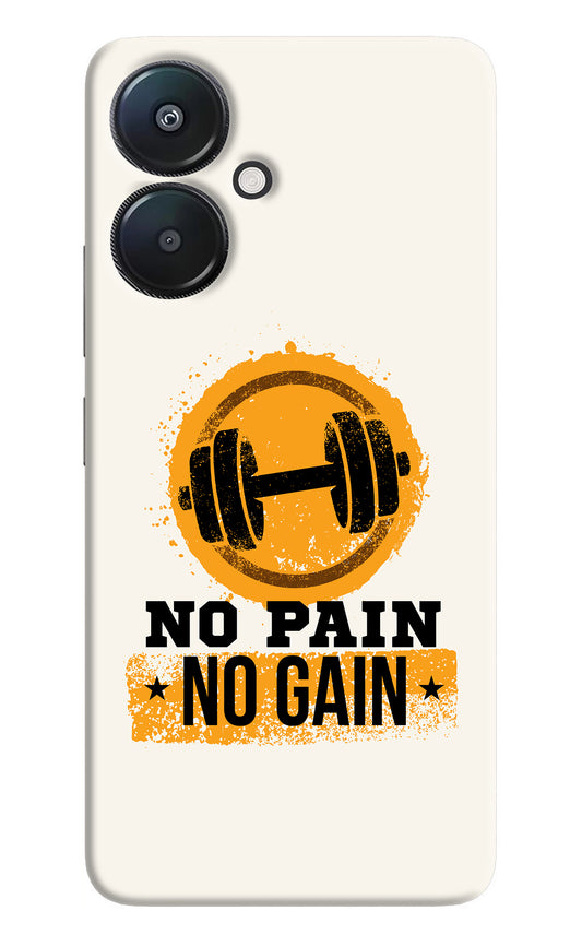 No Pain No Gain Redmi 13C 5G Back Cover