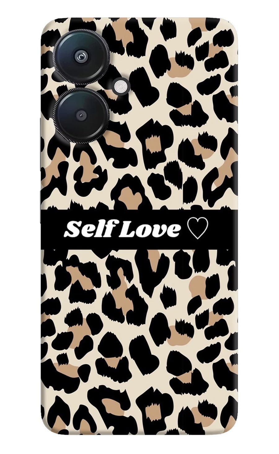 Leopard Print Self Love Redmi 13C 5G Back Cover, Hard case