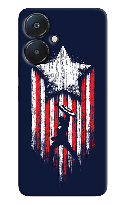 Captain America Marvel Art Redmi 13C 5G Hard Case Back Cover by Casekaro
