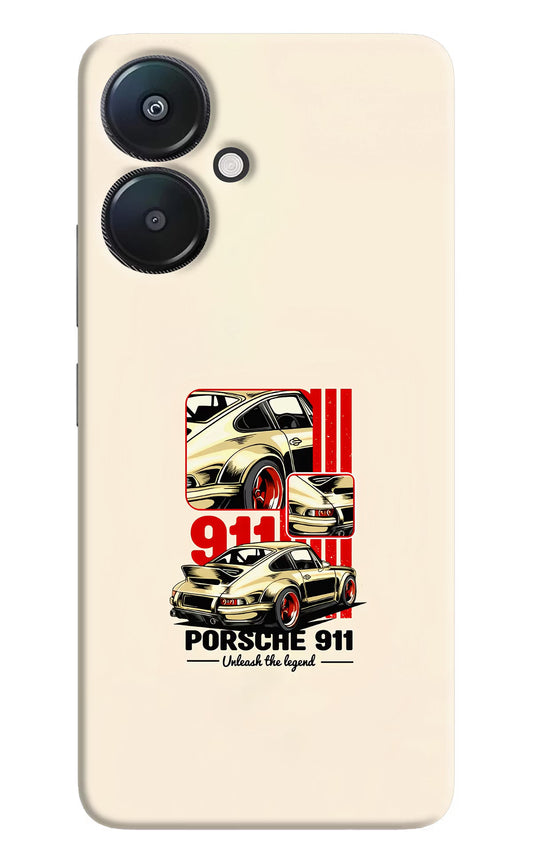 Classic Porsche 911 Redmi 13C 5G Hard Case Back Cover by Casekaro