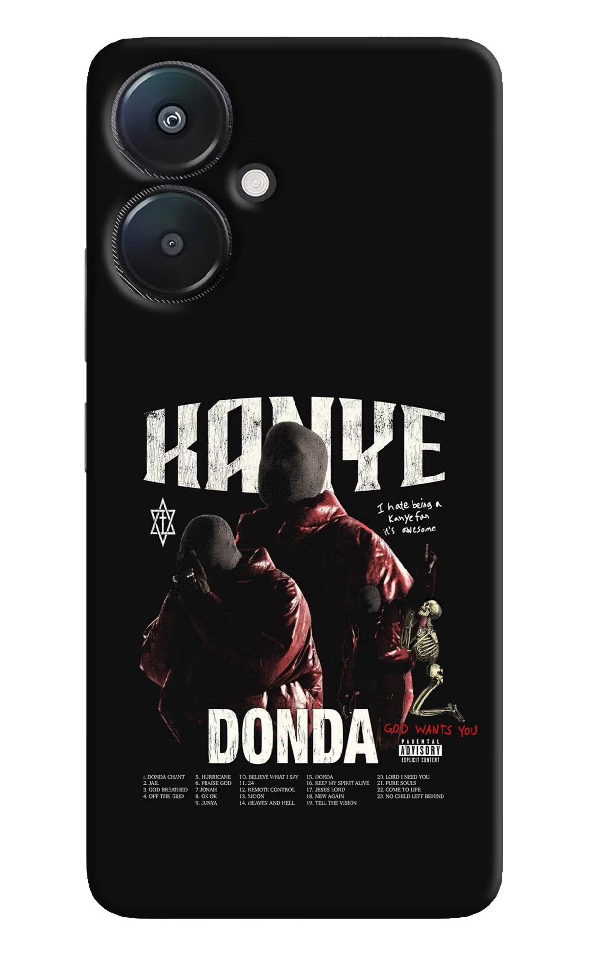 Donda Kanye West Redmi 13C 5G Hard Case Back Cover by Casekaro
