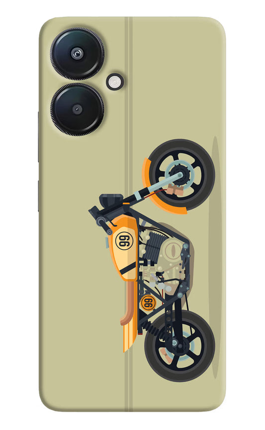 Vertical Speedster Redmi 13C 5G Hard Case Back Cover by Casekaro