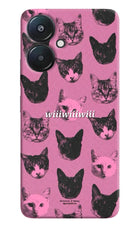 Pink Cats Redmi 13C 5G Hard Case Back Cover by Casekaro