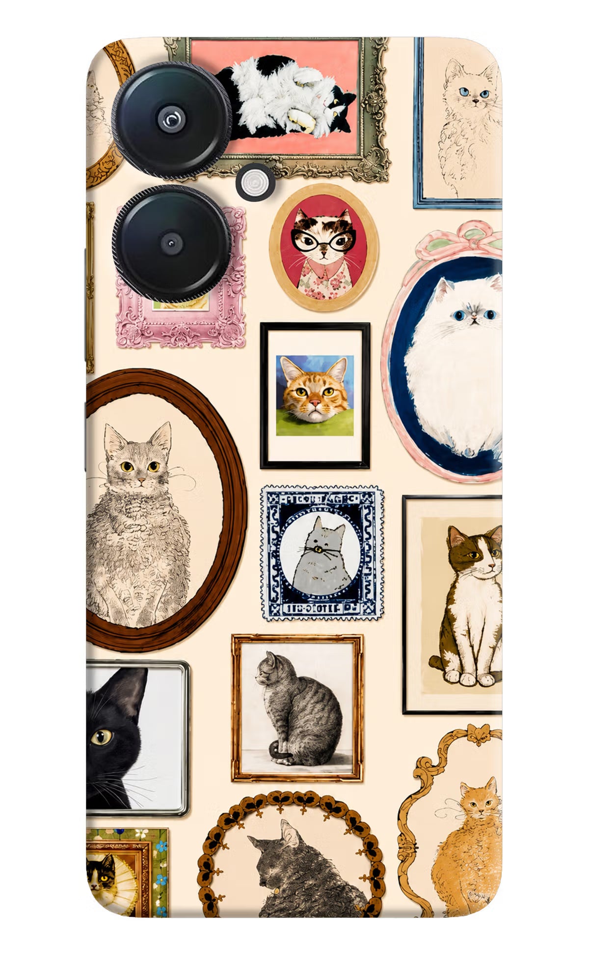 Mirror Cats Redmi 13C 5G Back Cover