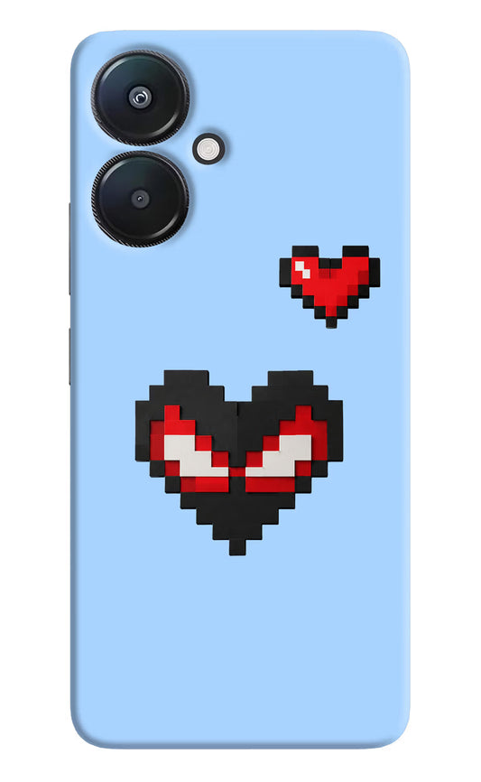 Peter Heart Redmi 13C 5G Hard Case Back Cover by Casekaro