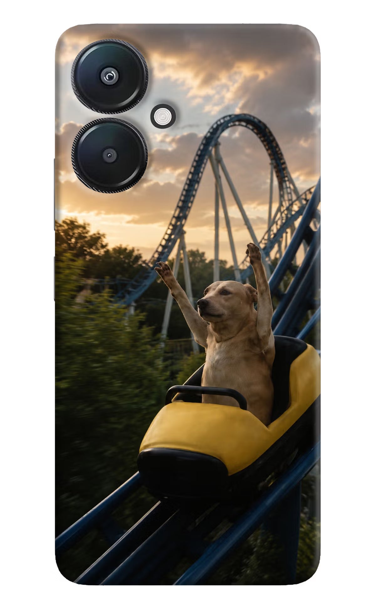 Rollercoaster Dog Redmi 13C 5G Back Cover
