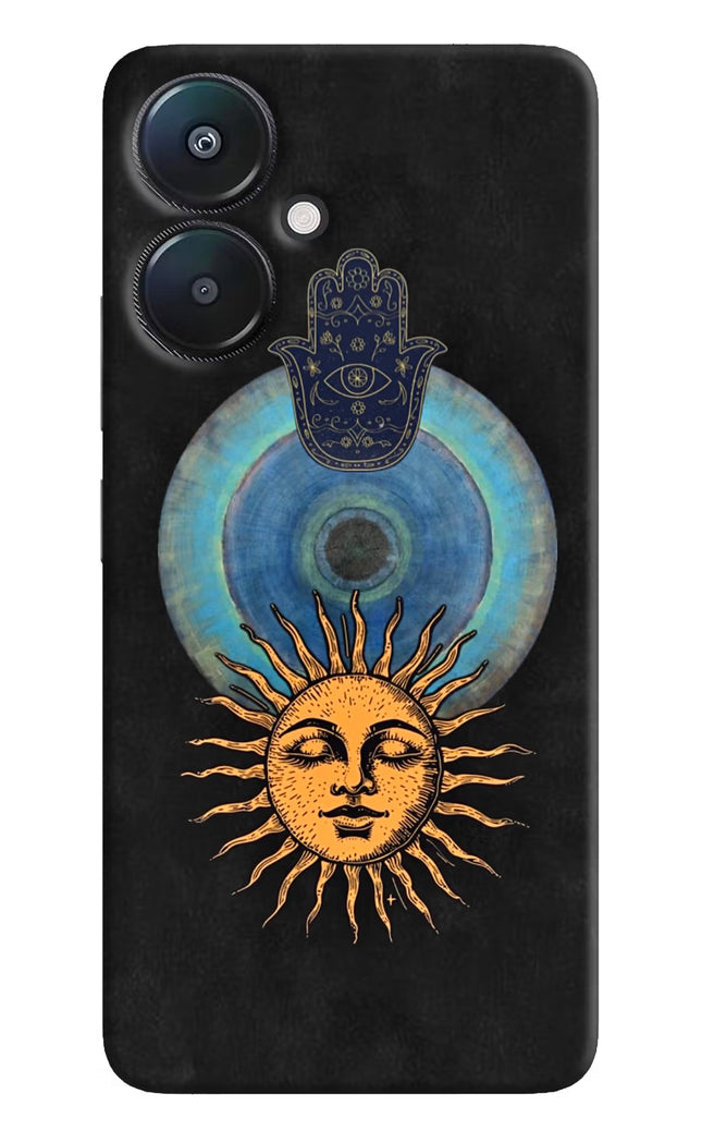 Divine Sun Redmi 13C 5G Hard Case Back Cover by Casekaro