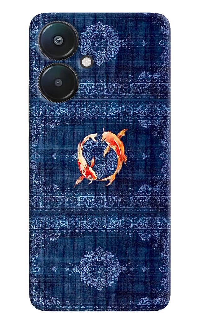 Koi Blue Redmi 13C 5G Hard Case Back Cover by Casekaro