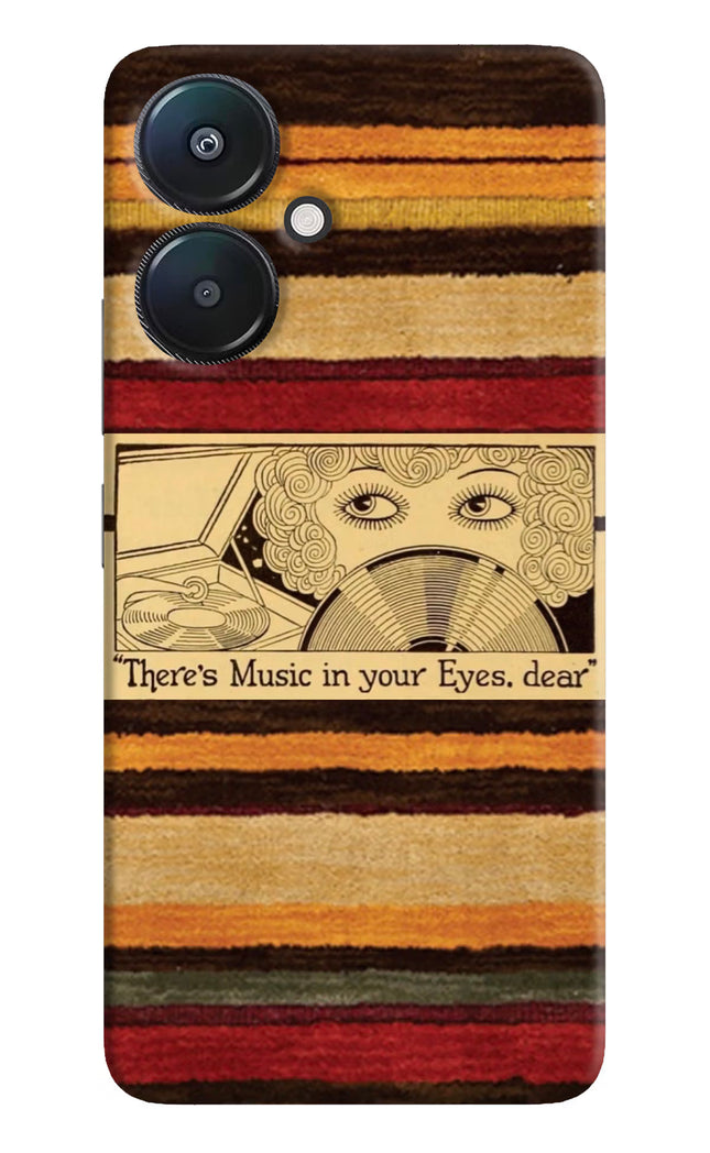 Vinyl Stripes Redmi 13C 5G Hard Case Back Cover by Casekaro