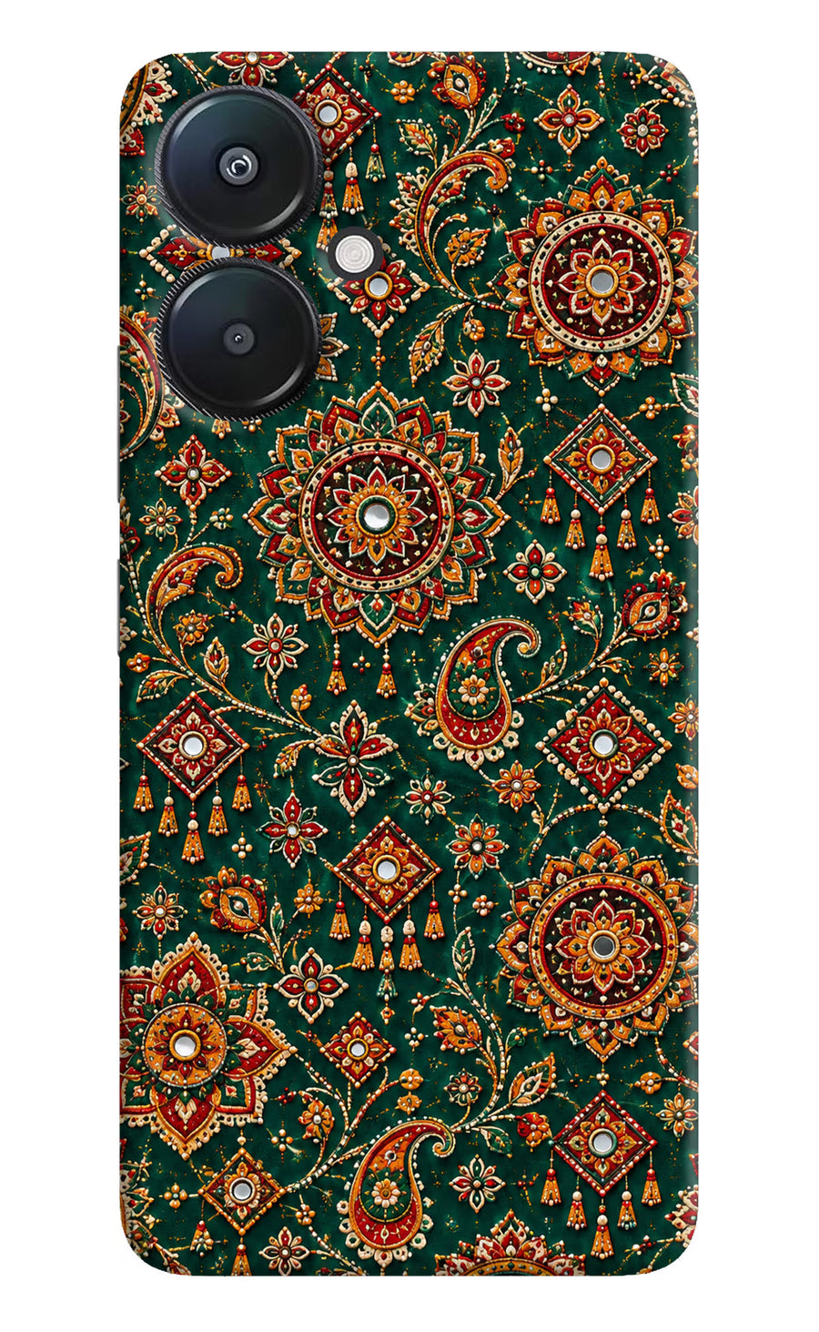 Green Pataka Redmi 13C 5G Back Cover, Hard case