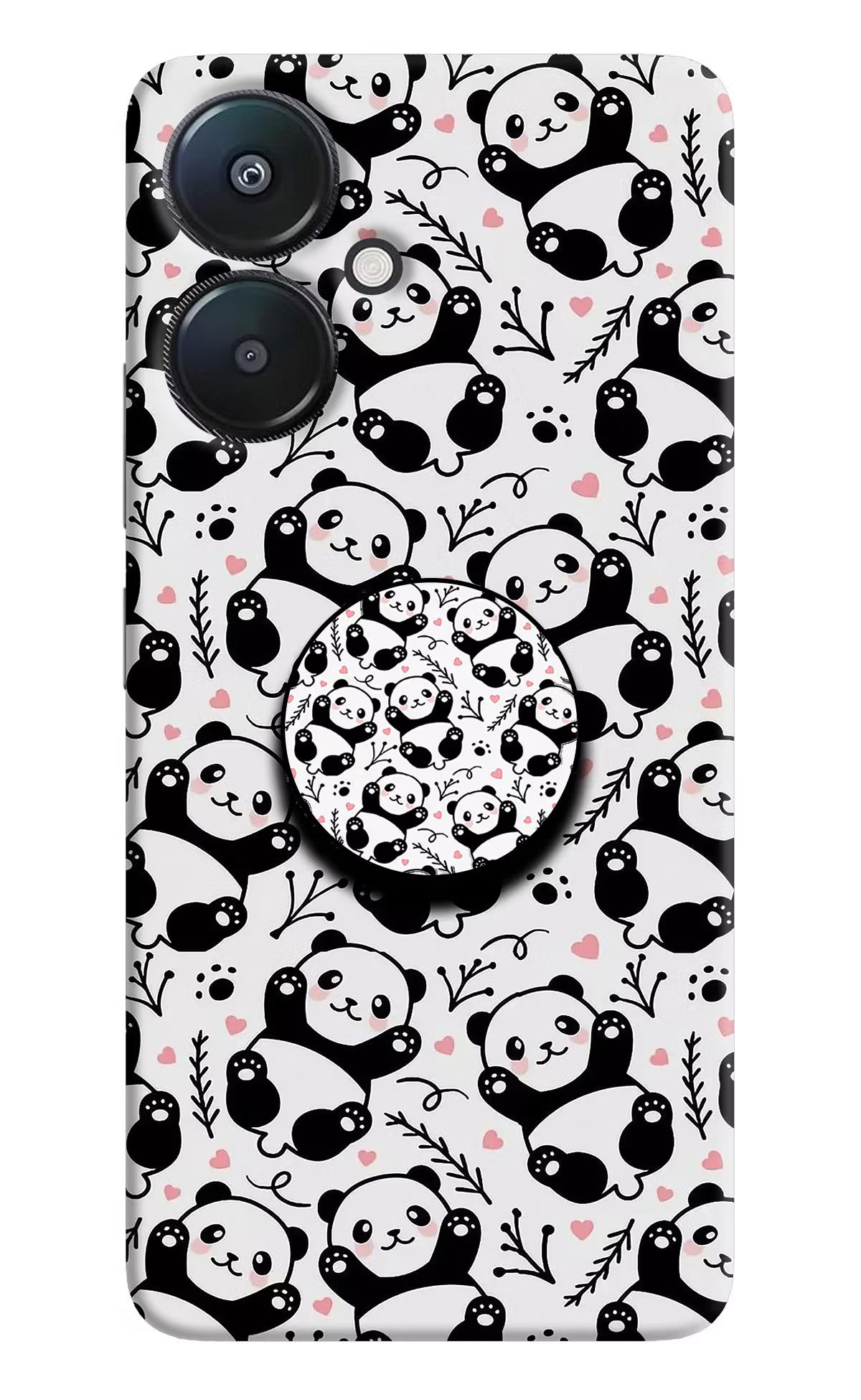 Cute Panda Redmi 13C 5G Pop Case by Casekaro