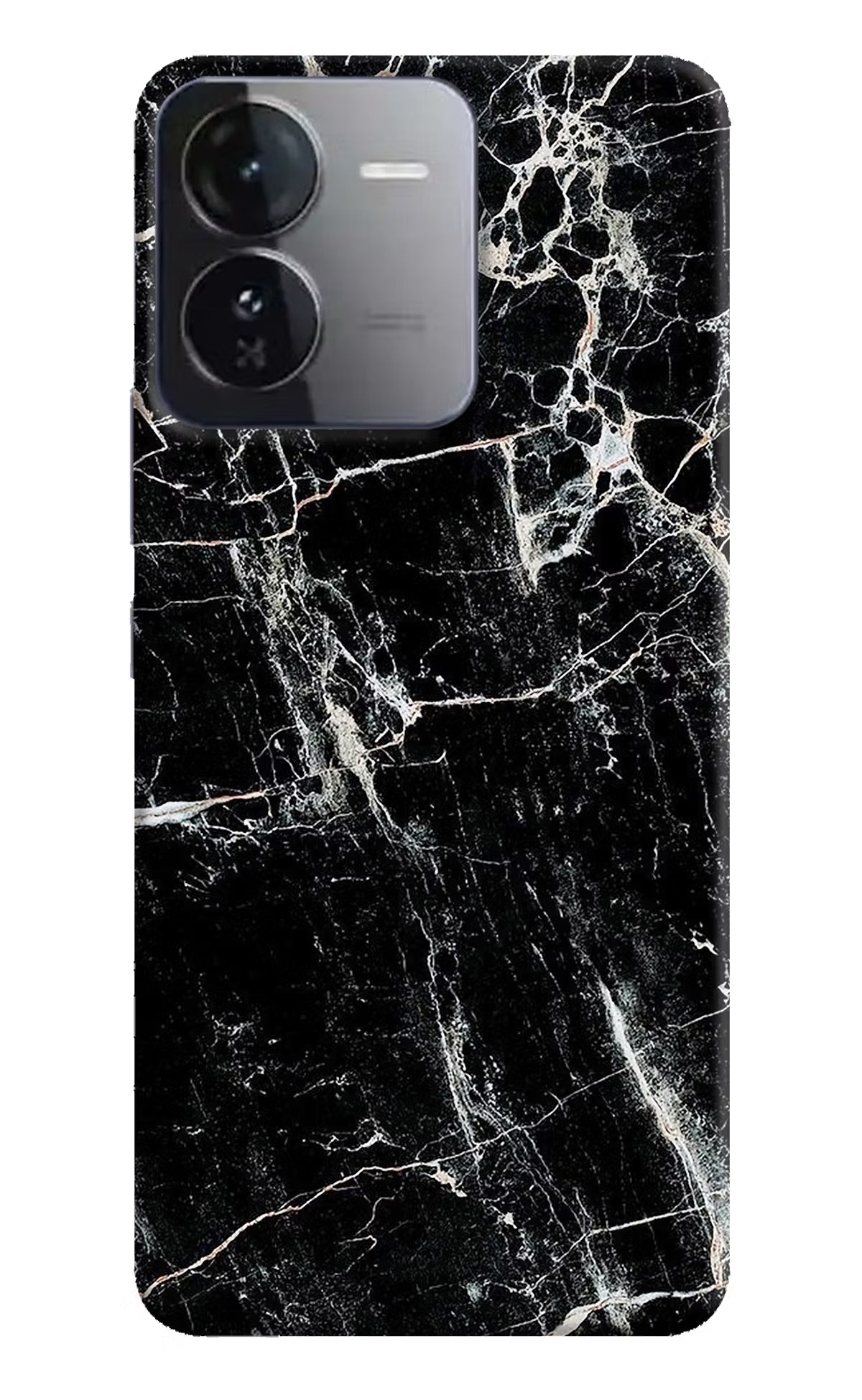 Black Marble Texture iQOO Z9 5G Hard Case Back Cover by Casekaro